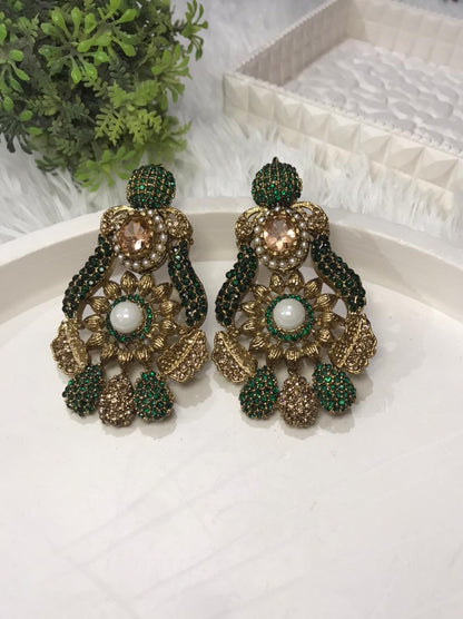 Shahi Panna Danglers