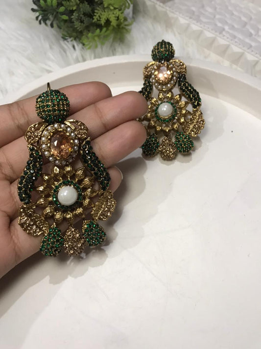 Shahi Panna Danglers