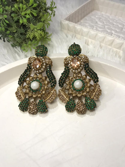 Shahi Panna Danglers