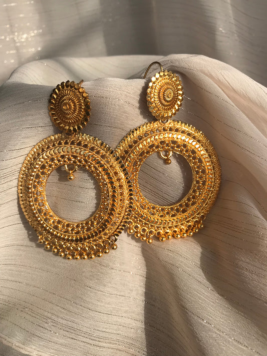 Sunburst Circle Hoops