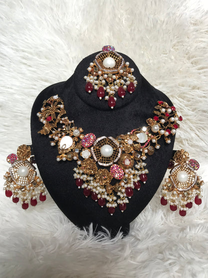 Ruby Pearl Chandelier