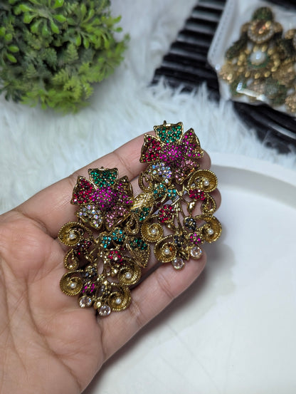 Peacock Bloom Chandelier