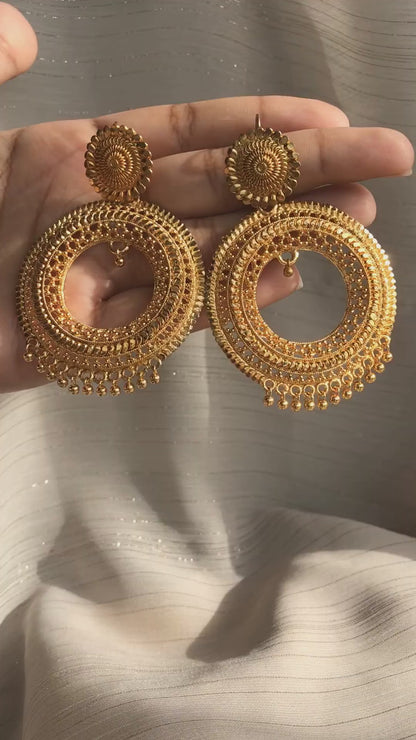 Sunburst Circle Hoops
